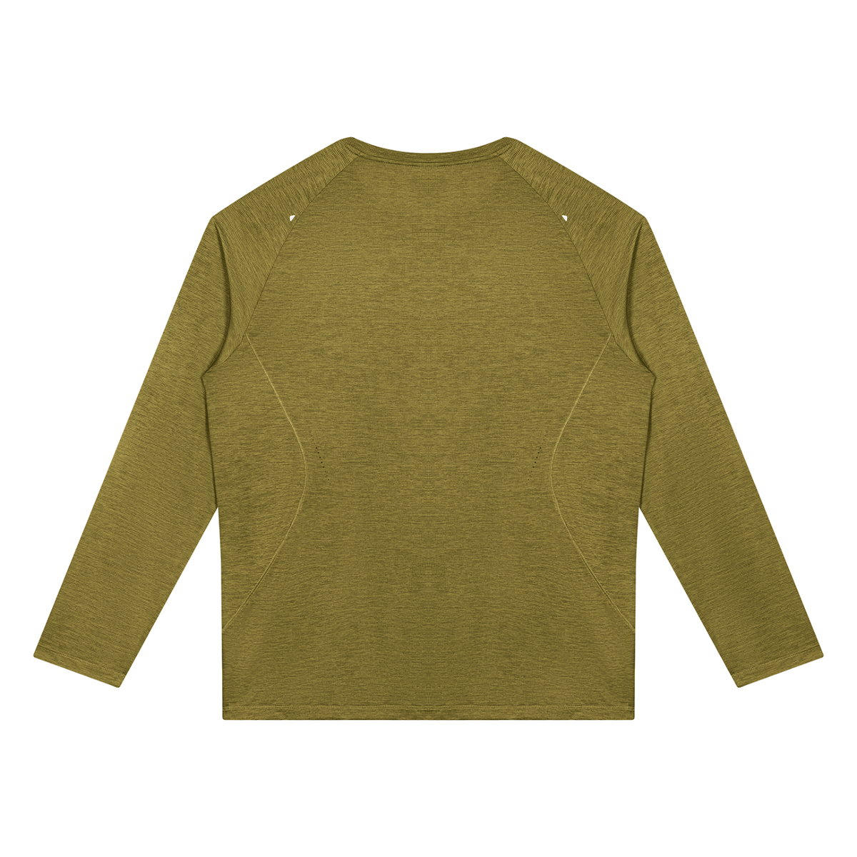 Men's Paneled Performance T-Shirt in olive green, alternate angle