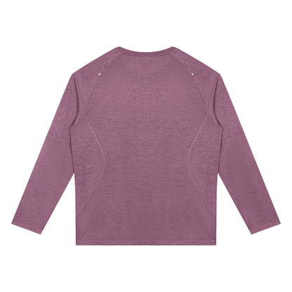 Men's Paneled Performance T-Shirt in purple, alternate angle
