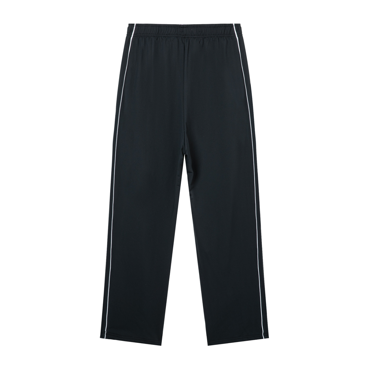 Men's Piping Straight Leg Sweatpants in black, alternate angle