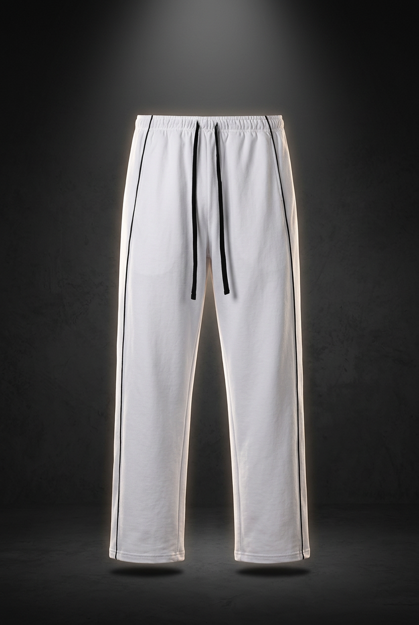 Men's Piping Straight Leg Sweatpants
