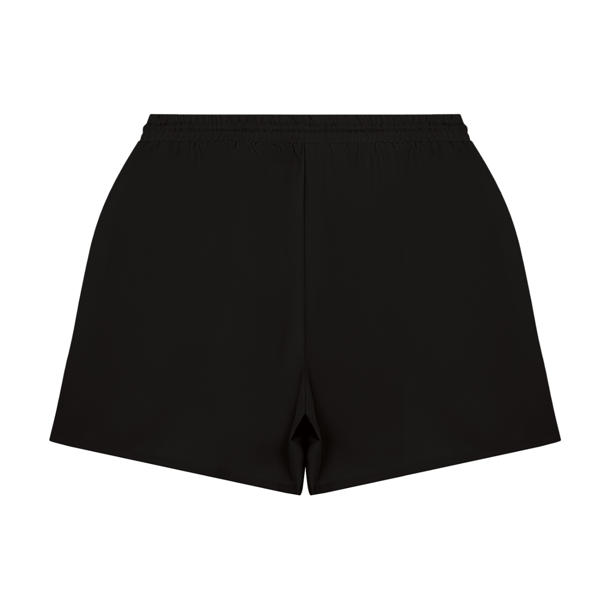 Men's Pocketed Compression-Lined Performance Shorts in black, alternate angle