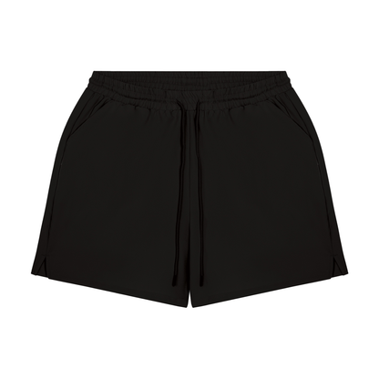 Men's Pocketed Compression-Lined Performance Shorts in black