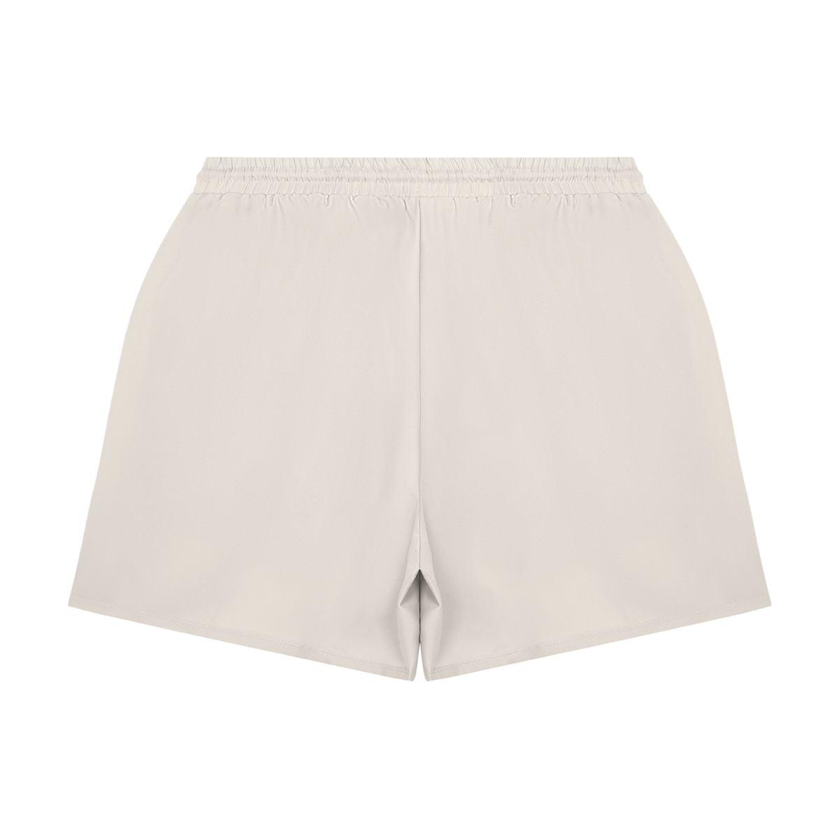 Men's Pocketed Compression-Lined Performance Shorts in pale khaki, alternate angle