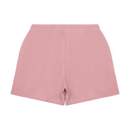 Men's Pocketed Compression-Lined Performance Shorts in pink, alternate angle