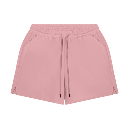 Men's Pocketed Compression-Lined Performance Shorts in pink