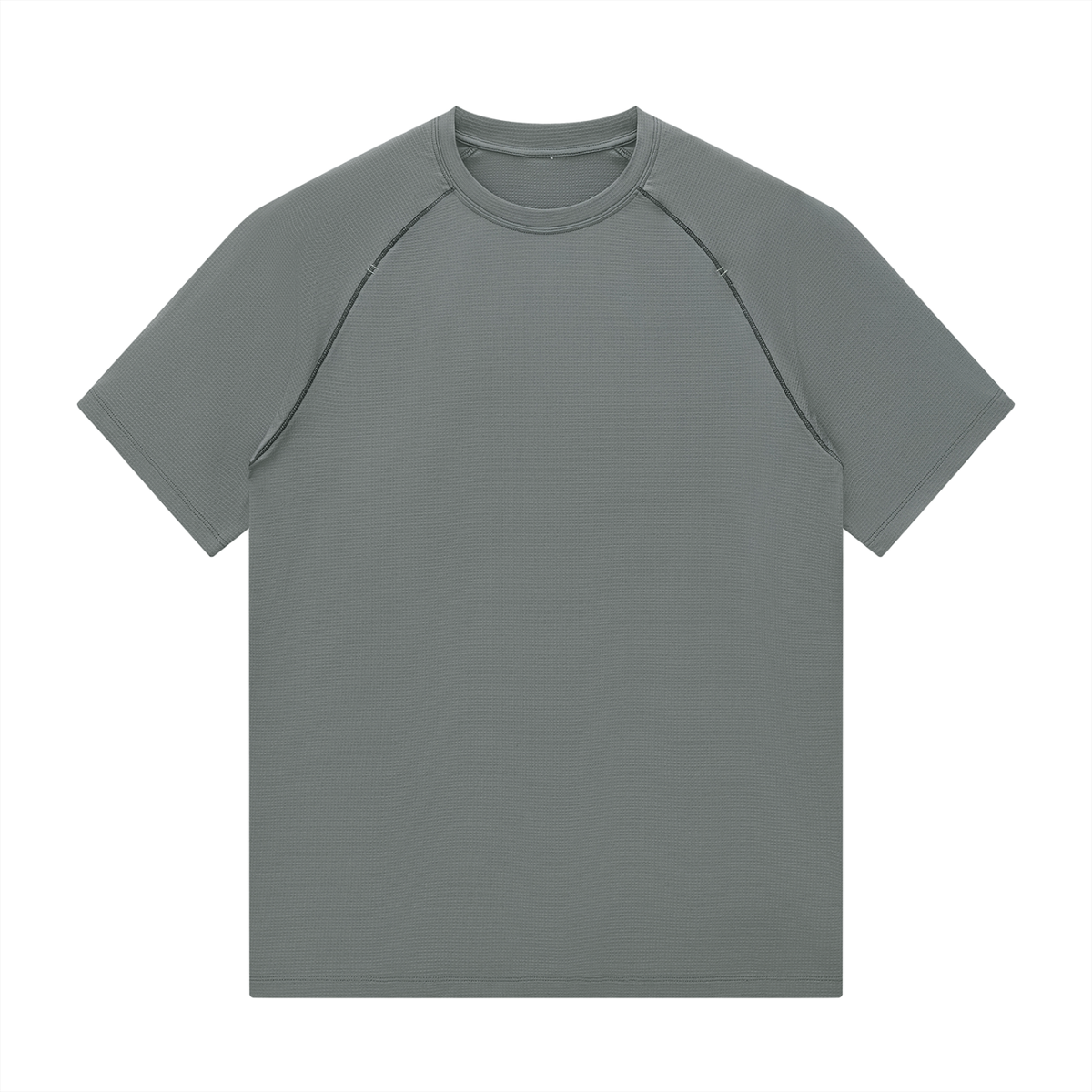 Men's Raglan Crewneck Blend T-Shirt in dark gray