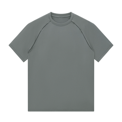Men's Raglan Crewneck Blend T-Shirt in dark gray