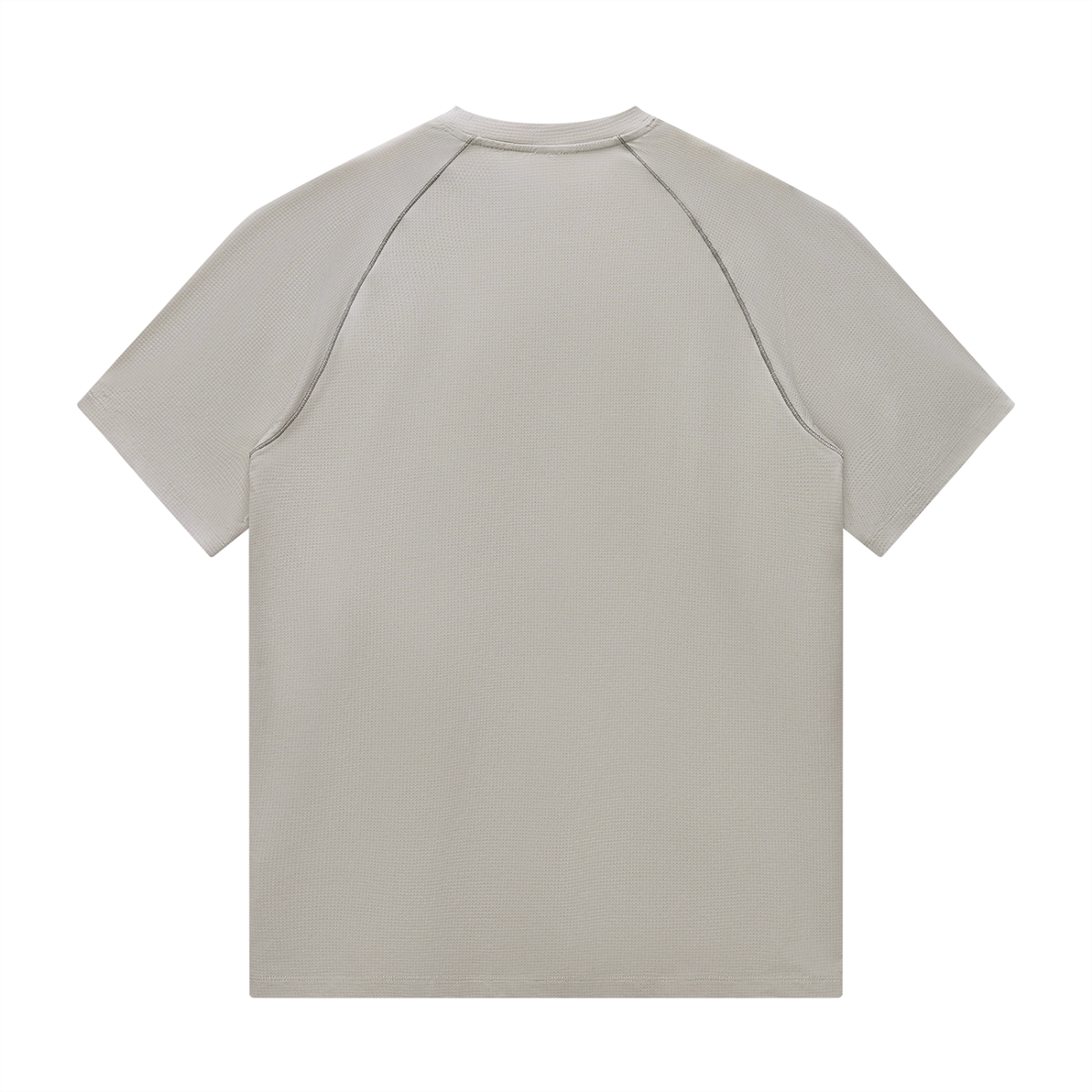 Men's Raglan Crewneck Blend T-Shirt in light gray, alternate angle