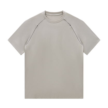 Men's Raglan Crewneck Blend T-Shirt in light gray