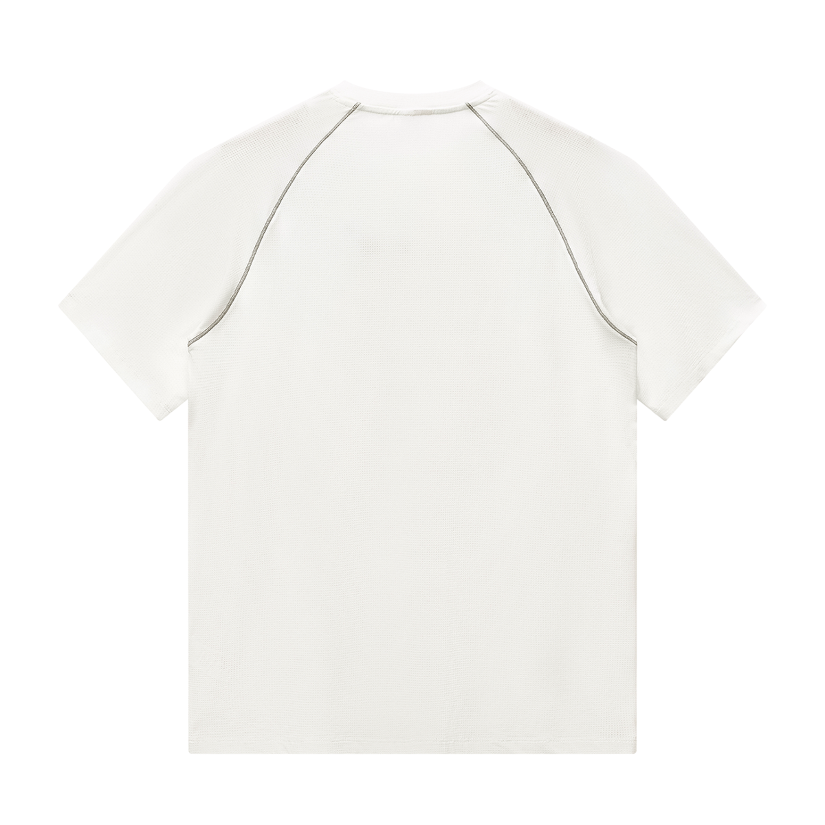 Men's Raglan Crewneck Blend T-Shirt in white, alternate angle