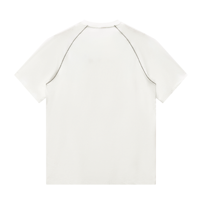 Men's Raglan Crewneck Blend T-Shirt in white, alternate angle