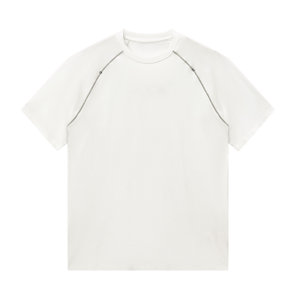 Men's Raglan Crewneck Blend T-Shirt in white