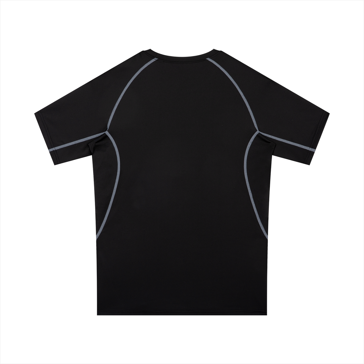 Men's Raglan Panel Training T-Shirt in black, alternate angle