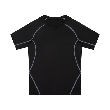 Men's Raglan Panel Training T-Shirt in black