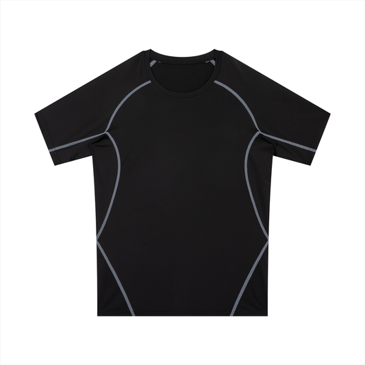 Men's Raglan Panel Training T-Shirt in black