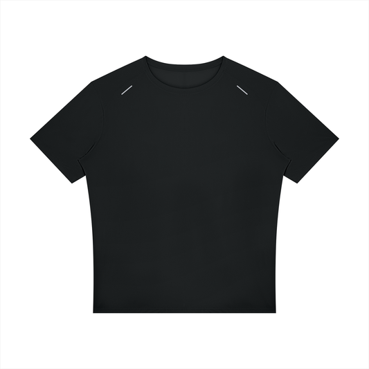 Men's Raglan Reflective T-Shirt in black