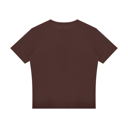 Men's Raglan Reflective T-Shirt in brown, alternate angle