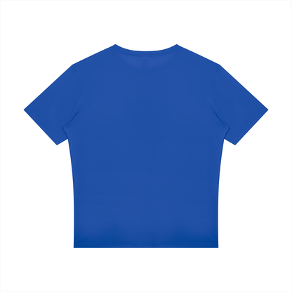 Men's Raglan Reflective T-Shirt in colorful blue, alternate angle