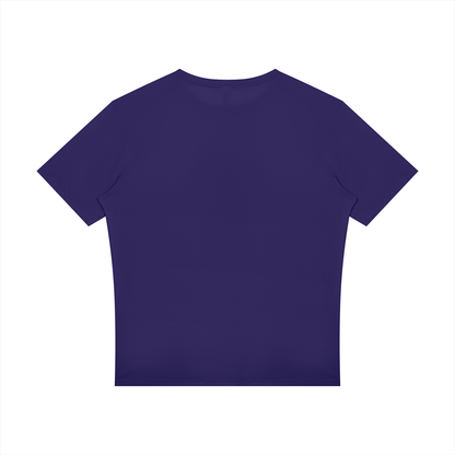 Men's Raglan Reflective T-Shirt in deep purple, alternate angle