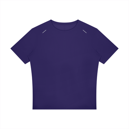 Men's Raglan Reflective T-Shirt in deep purple
