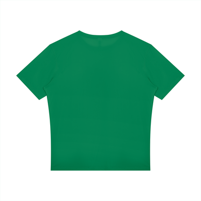 Men's Raglan Reflective T-Shirt in grass green, alternate angle