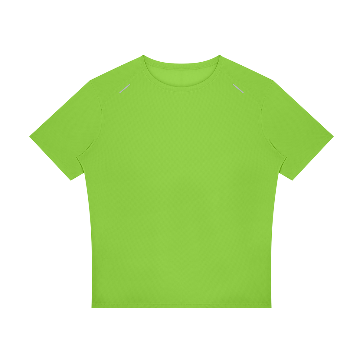 Men's Raglan Reflective T-Shirt in lemon green