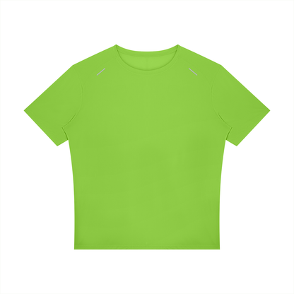 Men's Raglan Reflective T-Shirt in lemon green