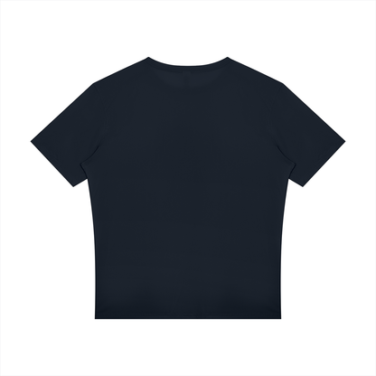 Men's Raglan Reflective T-Shirt in navy blue, alternate angle