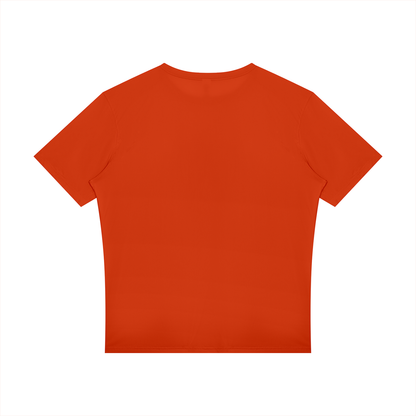 Men's Raglan Reflective T-Shirt in orange, alternate angle