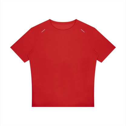 Men's Raglan Reflective T-Shirt in red