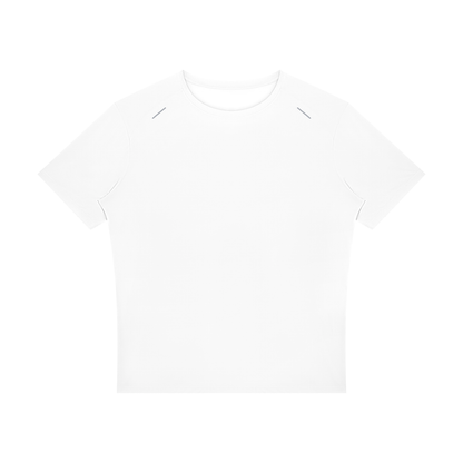 Men's Raglan Reflective T-Shirt in white
