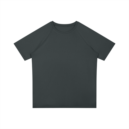 Men's Raglan Sleeve Performance T-Shirt in dark gray