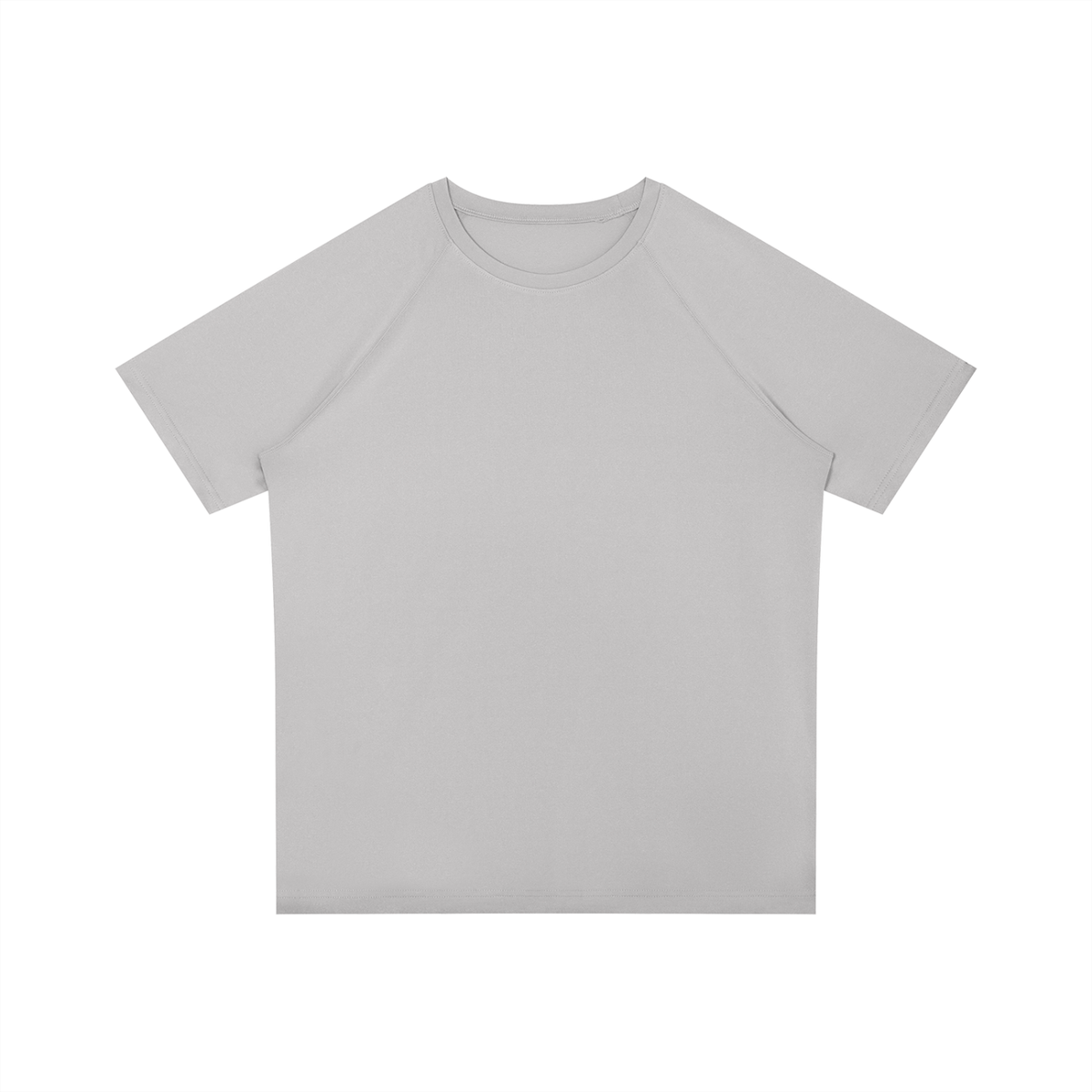 Men's Raglan Sleeve Performance T-Shirt in light gray