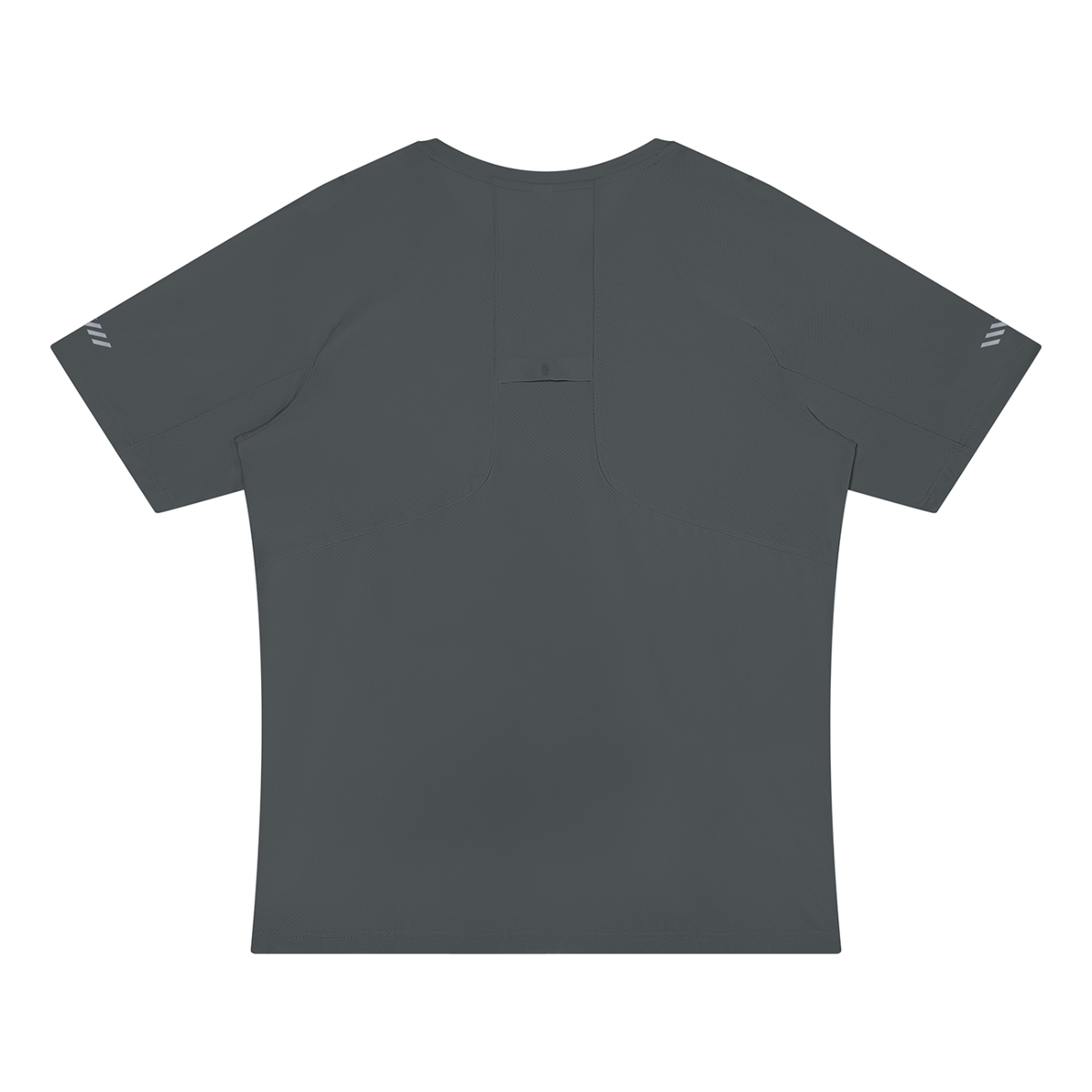 Men's Reflective Raglan T-Shirt in dark gray, alternate angle