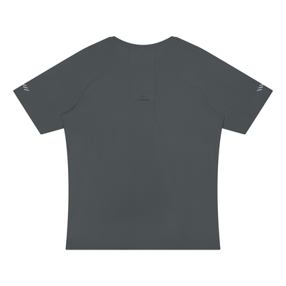 Men's Reflective Raglan T-Shirt in dark gray, alternate angle