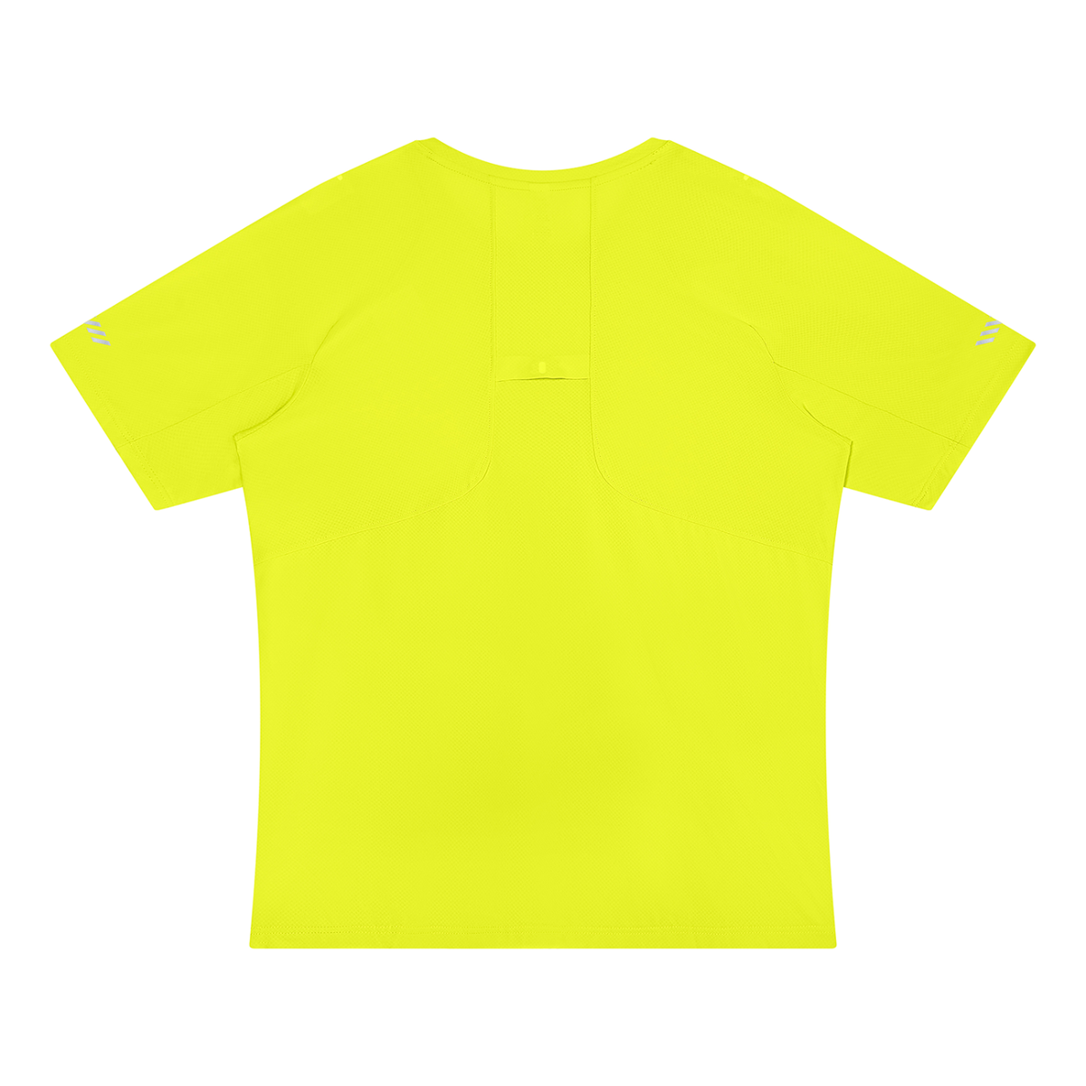 Men's Reflective Raglan T-Shirt in olive yellow, alternate angle