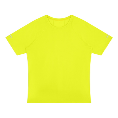 Men's Reflective Raglan T-Shirt in olive yellow