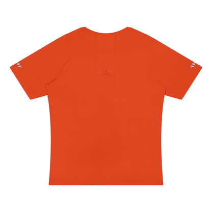 Men's Reflective Raglan T-Shirt in orange, alternate angle