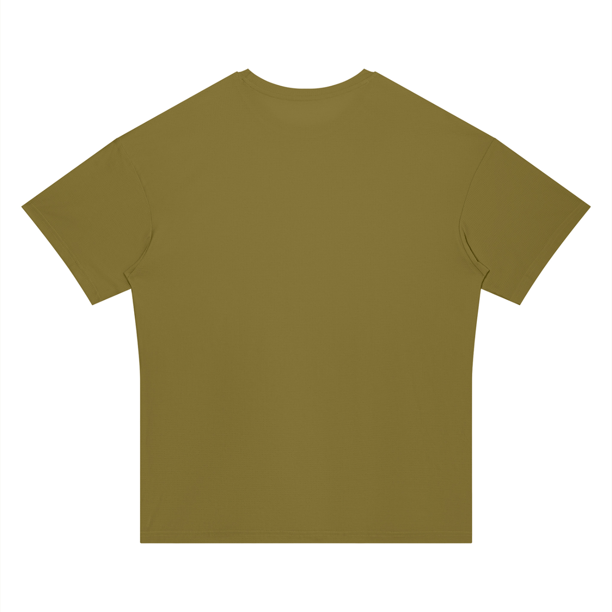 Men's Regular Performance T-Shirt in olive green, alternate angle