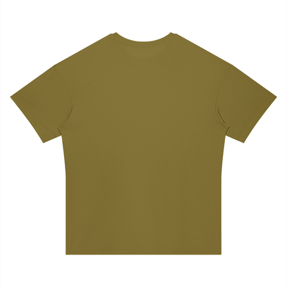 Men's Regular Performance T-Shirt in olive green, alternate angle