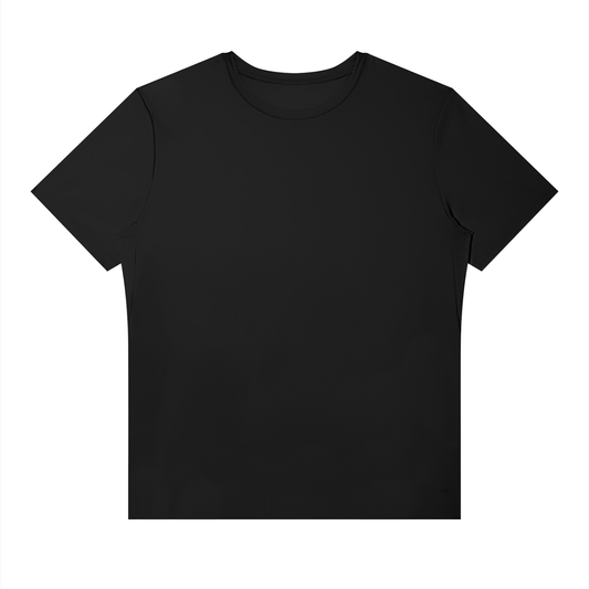 Men's Slim Fit Nylon Performance T-Shirt in black