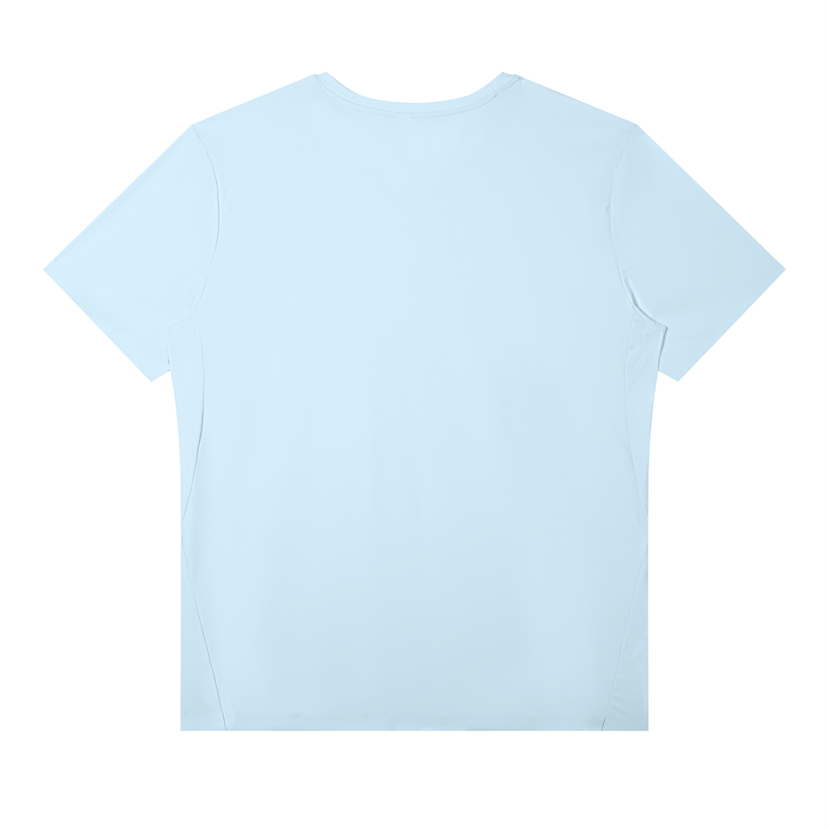 Men's Slim Fit Nylon Performance T-Shirt in blue, alternate angle