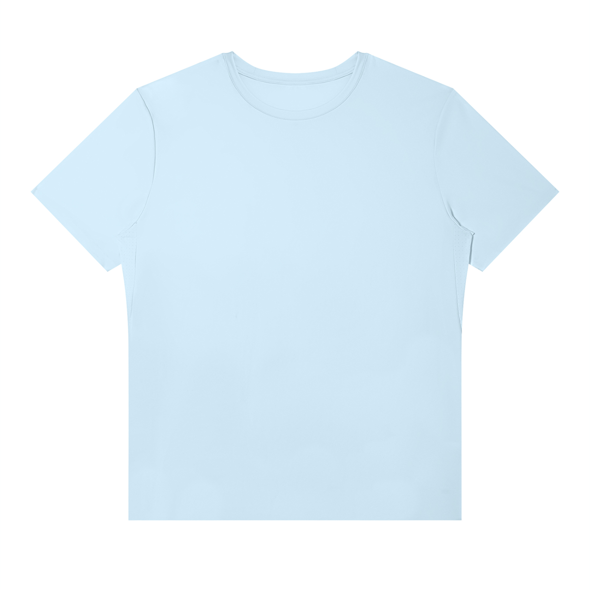Men's Slim Fit Nylon Performance T-Shirt in blue