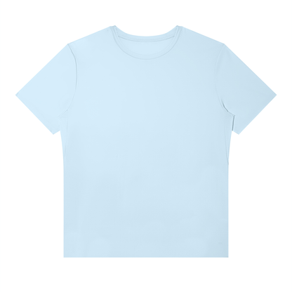 Men's Slim Fit Nylon Performance T-Shirt in blue