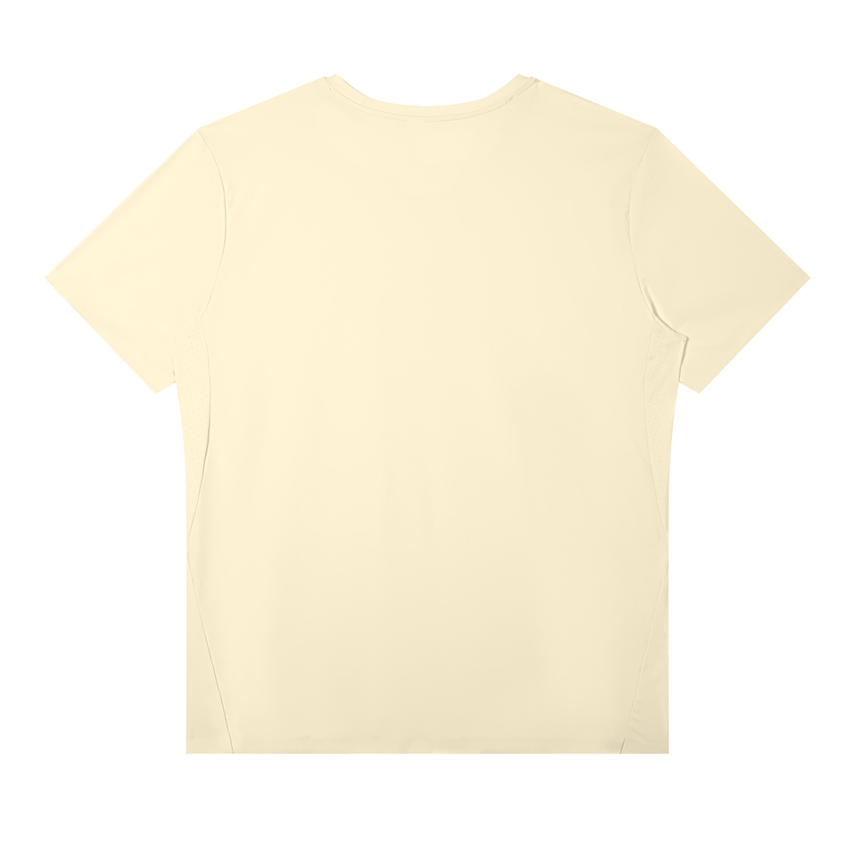 Men's Slim Fit Nylon Performance T-Shirt in light apricot, alternate angle