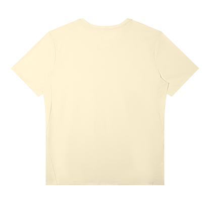 Men's Slim Fit Nylon Performance T-Shirt in light apricot, alternate angle