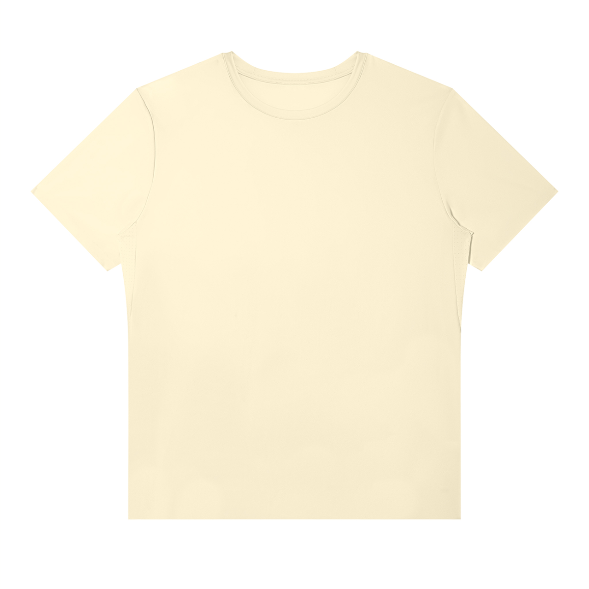 Men's Slim Fit Nylon Performance T-Shirt in light apricot