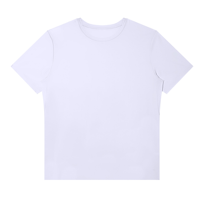 Men's Slim Fit Nylon Performance T-Shirt in light purple