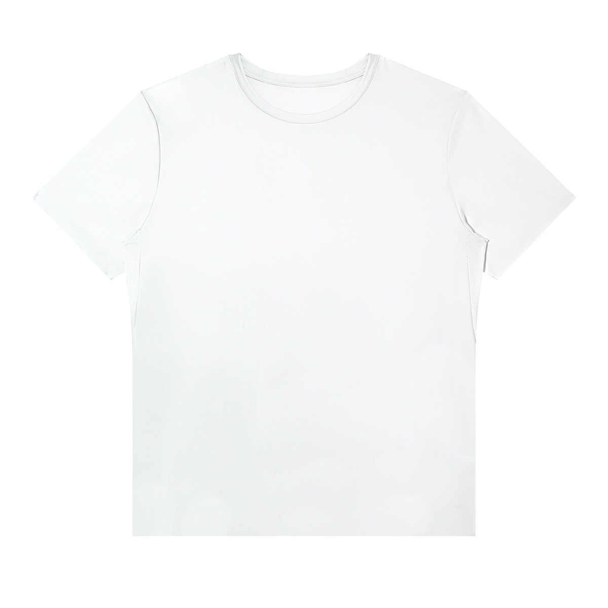 Men's Slim Fit Nylon Performance T-Shirt in white