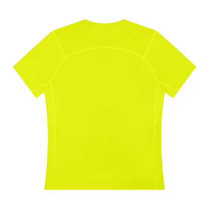 Men's Slim Fit Performance T-Shirt in lemon yellow, alternate angle